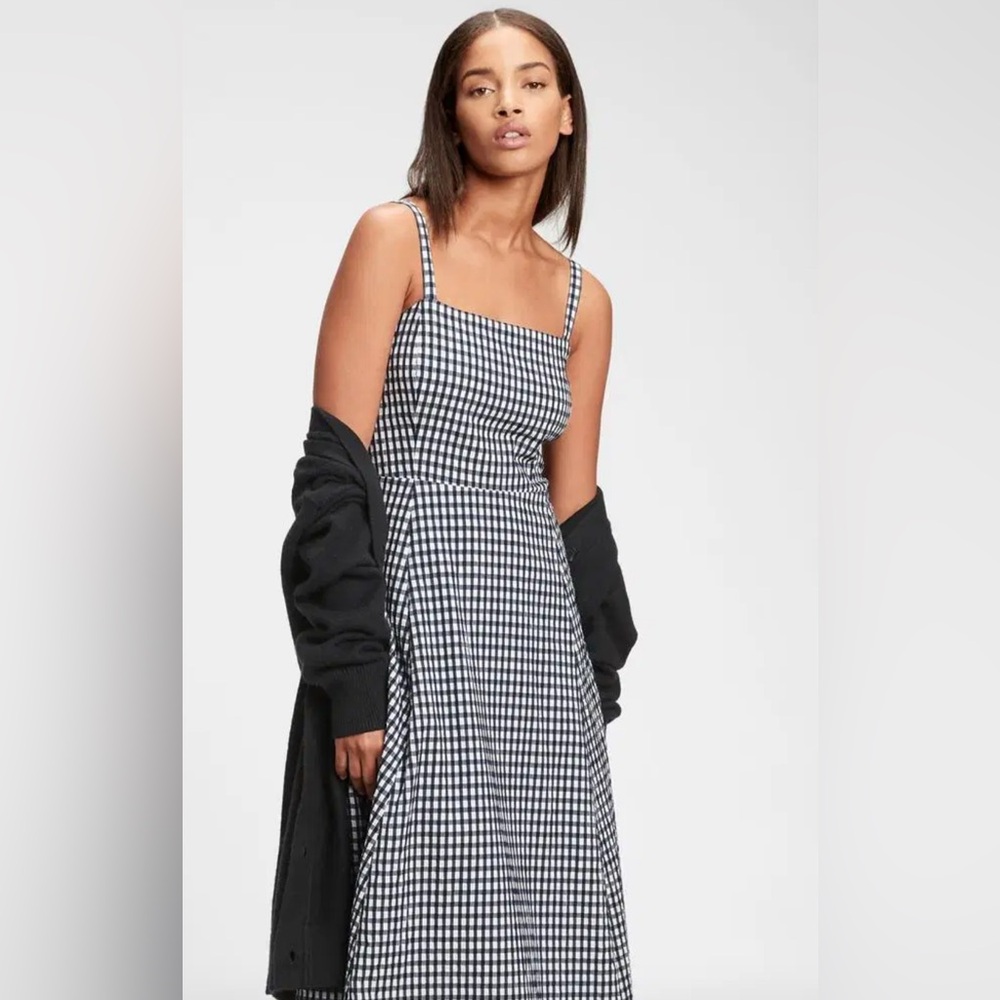 Checkered Midi Dress